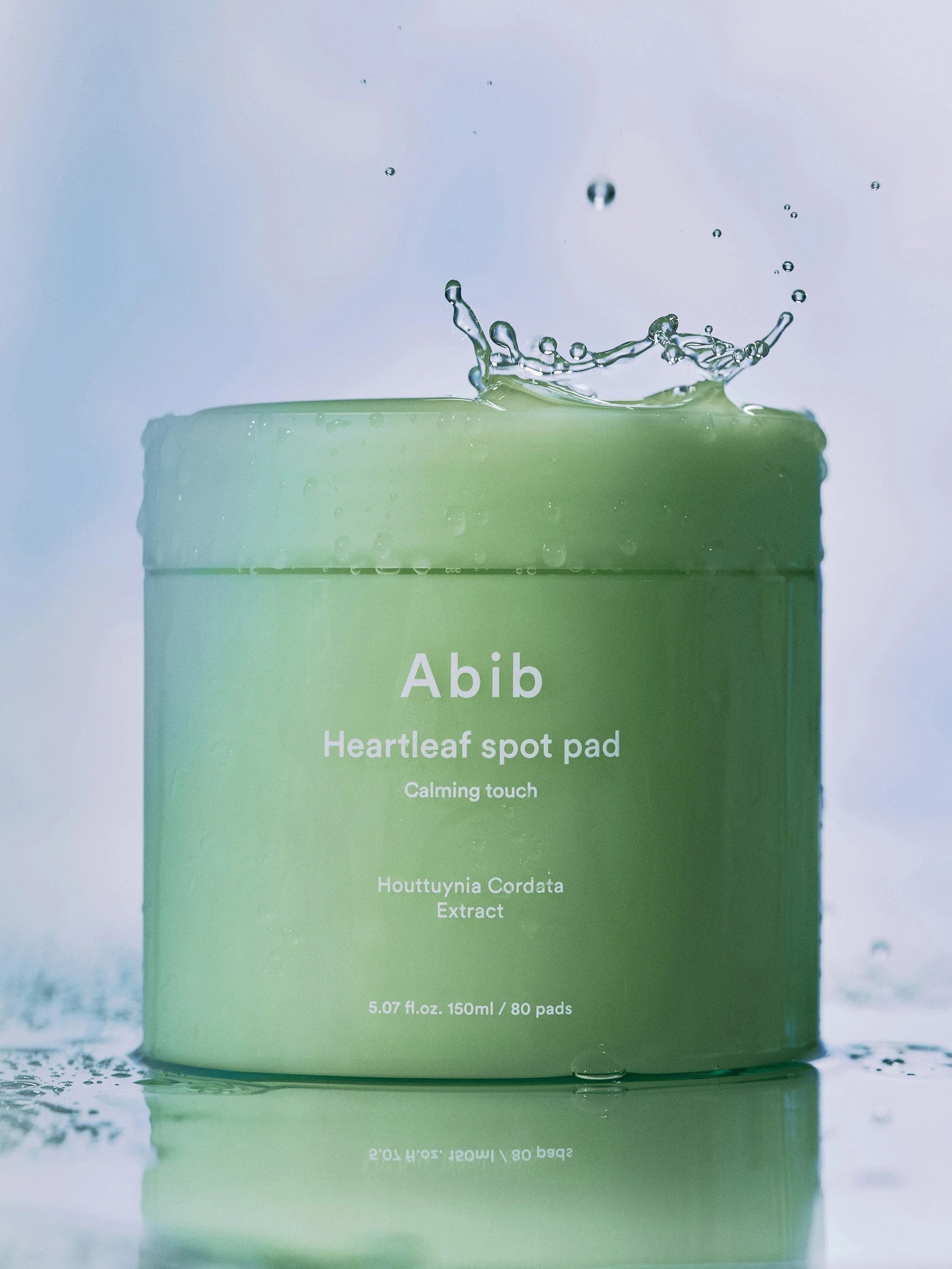 Aesthetic shot of Abib Heartleaf Spot Pad Calming Touch, showcasing its design.