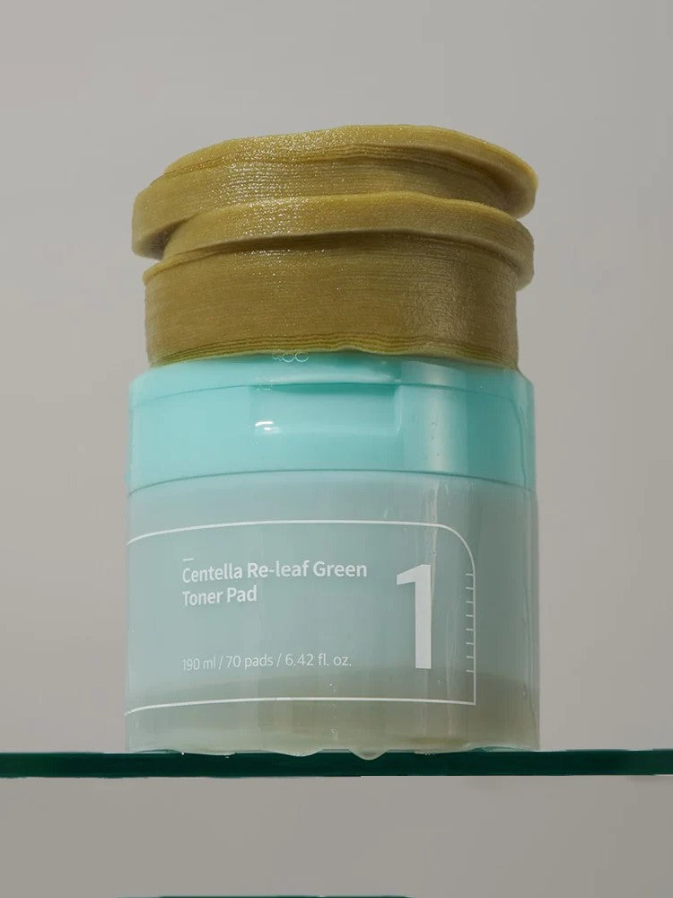 numbuzin centella re leaf green toner pad texture