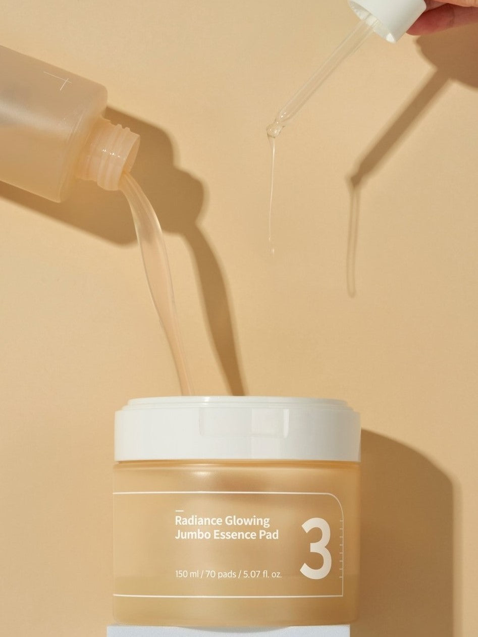numbuzin radiance glowing jumbo essence pad for dull skin