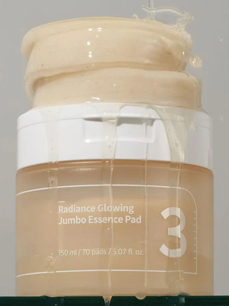 numbuzin radiance glowing jumbo essence pad texture