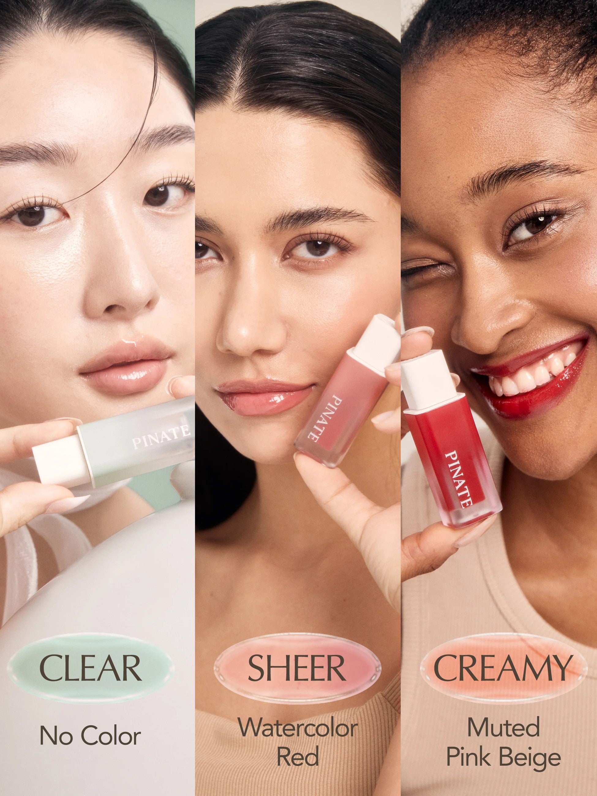 pinate lip oil serum shades