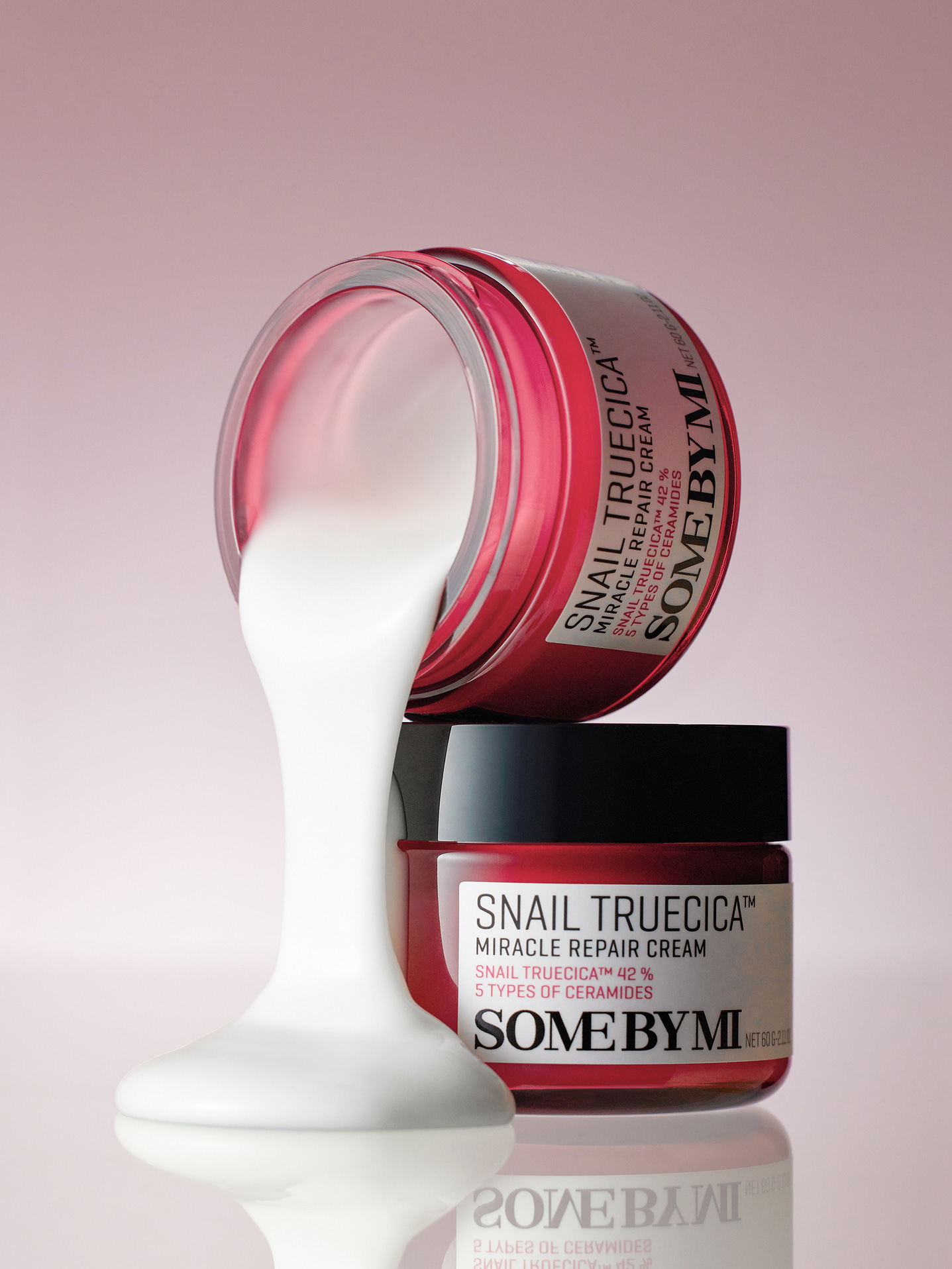 some by mi snail truecica miracle repair cream texture