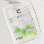 A pack of Centella Asiatica Calming Mask by Beauty of Joseon, featuring a minimalist design with Centella plant illustrations, highlighting its soothing benefits.