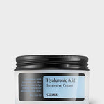 Cosrx Hyaluronic Acid Intensive Cream, designed to deeply moisturize and nourish skin, displayed on a light gray background.
