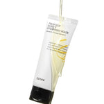 A tube of Cosrx Propolis Honey Overnight Mask, dripping with golden honey, highlighting its nourishing ingredients for skin care.