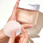 numbuzin pore zero peeled egg toner pad texture with hands