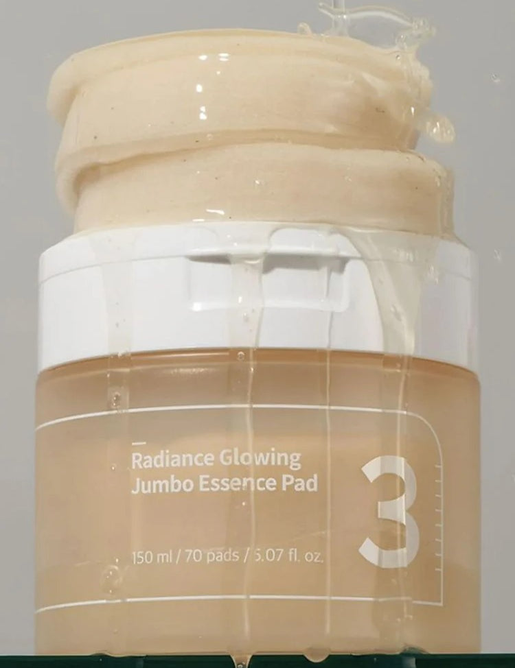 numbuzin radiance glowing jumbo essence pad texture