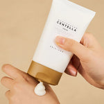 skin 1004 madagascar centella cream texture with hands
