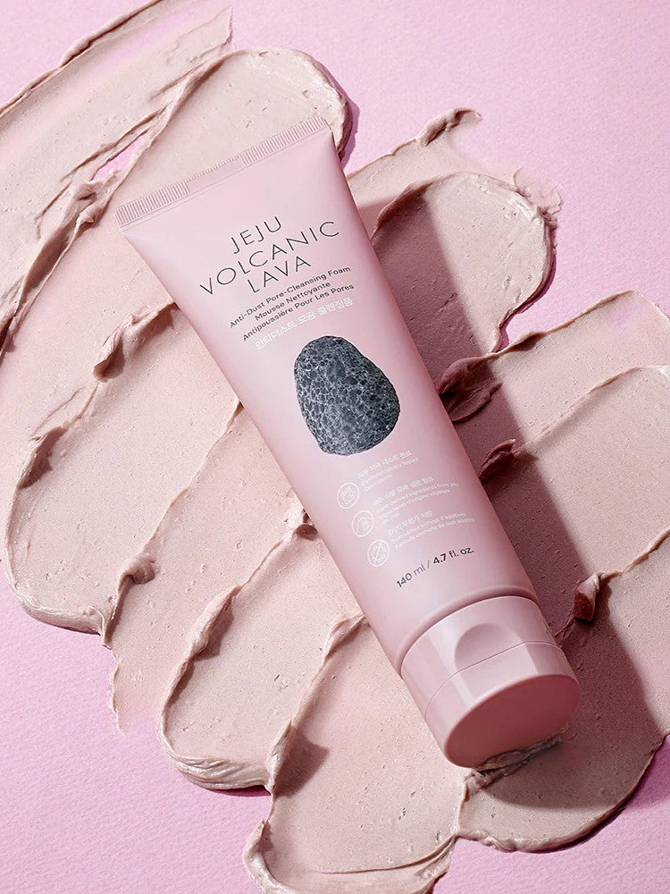 the face shop jeju volcanic lava cleansing foam