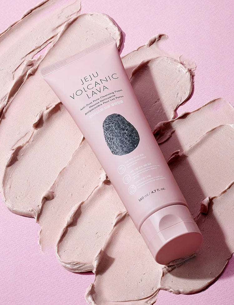 the face shop jeju volcanic lava cleansing foam