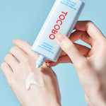 tocobo bio watery sun cream texture