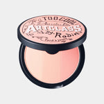 Too Cool for School Artclass By Rodin Blusher in De Peche shade, with its decorative round lid design, perfect for a peach-toned makeup look.

